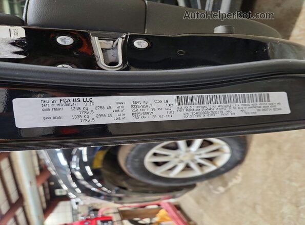 3C4PDDBG5HT535179 2017 DODGE JOURNEY Black Widok komory silnika