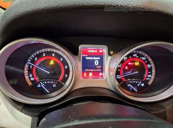 3C4PDDBG5HT535179 2017 DODGE JOURNEY Black Widok zestawu wskaźników