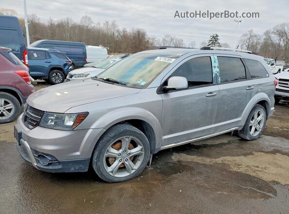 3C4PDDGG2HT696145 2017 DODGE JOURNEY Серебряный Передняя левая четверть