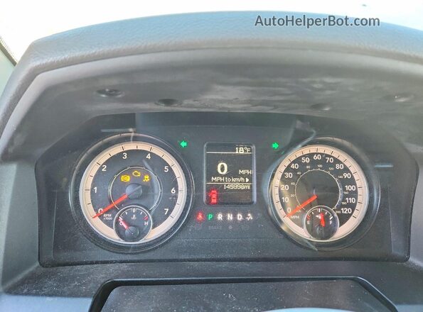 3C6JR6DTXHG706795 2017 RAM 1500 Белый Вид щитка приборов