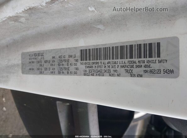 3C6TRVDG4GE134123 2016 RAM PROMASTER 2500 Белый Вид подкапотного пространства