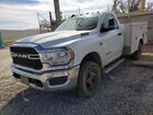 2019 Ram 3500 White vin: 3C7WRTAL8KG553149