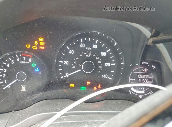 3CZRU5H35HG708575 2017 HONDA HR-V Серебряный Вид щитка приборов