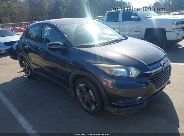3CZRU5H52JM708042 2018 HONDA HR-V Черный Передняя правая четверть