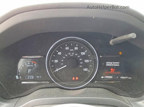 3CZRU5H78KM709716 2019 HONDA HR-V Красный Вид щитка приборов