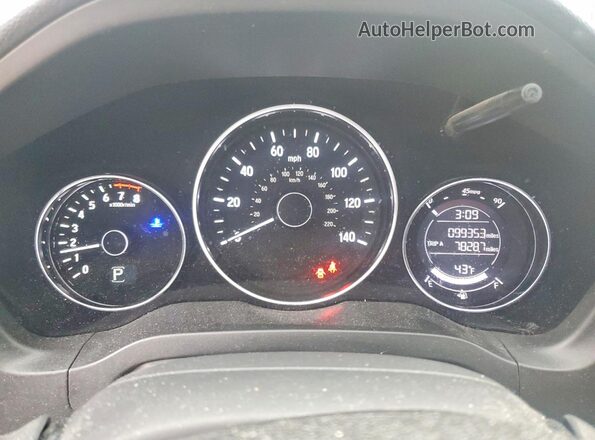 3CZRU6H10KG701089 2019 HONDA HR-V Серый Вид щитка приборов