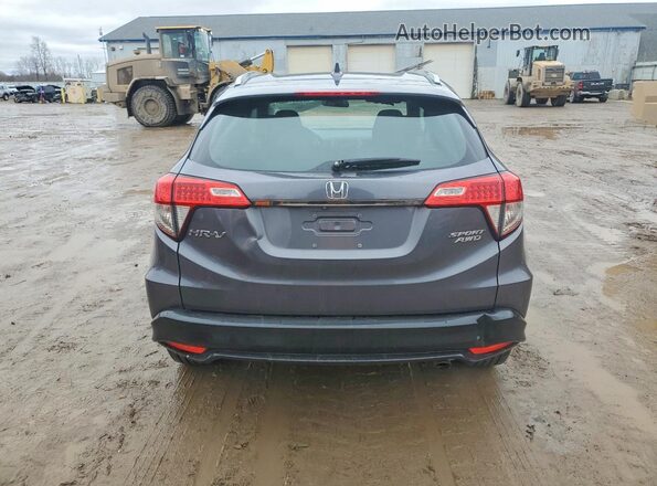 3CZRU6H10KG701089 2019 HONDA HR-V Серый Вид сзади