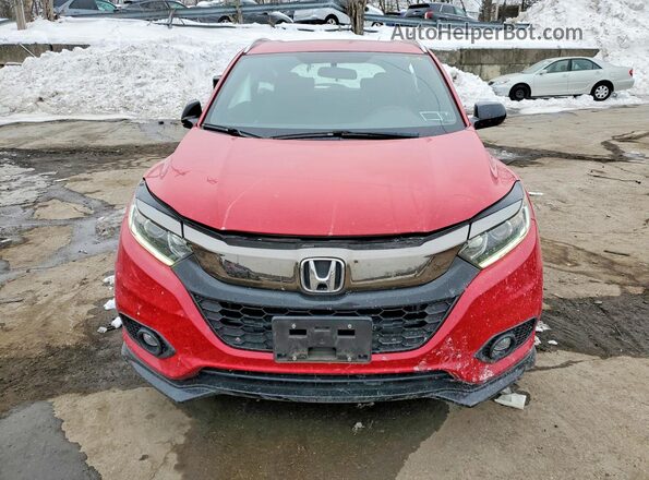 3CZRU6H13KG700695 2019 HONDA HR-V Красный Вид спереди