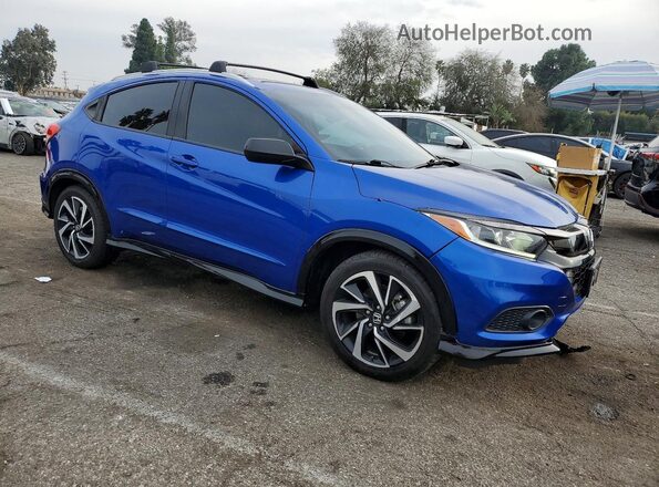 3CZRU6H17KG712686 2019 HONDA HR-V Blue Delantero derecho