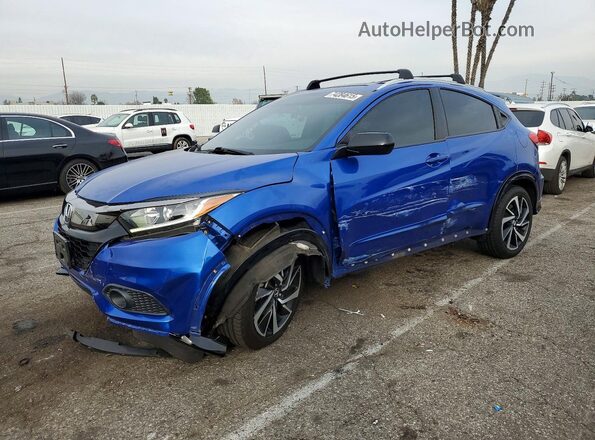 3CZRU6H17KG712686 2019 HONDA HR-V Blue Vista tres cuartos delantera izquierda