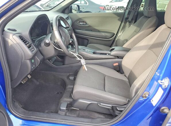 3CZRU6H17KG712686 2019 HONDA HR-V Blue Vista interior delantera