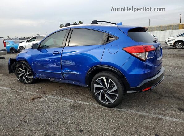3CZRU6H17KG712686 2019 HONDA HR-V Blue Trasero izquierdo