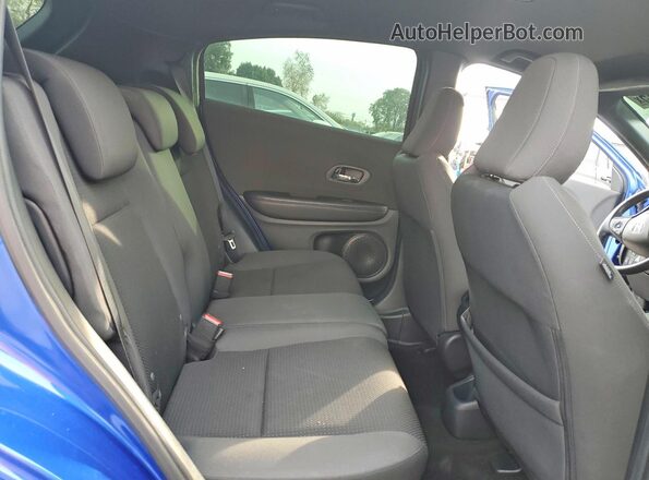 3CZRU6H17KG712686 2019 HONDA HR-V Blue Vista de los asientos traseros