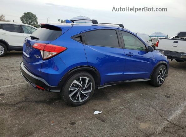 3CZRU6H17KG712686 2019 HONDA HR-V Blue Trasero derecho