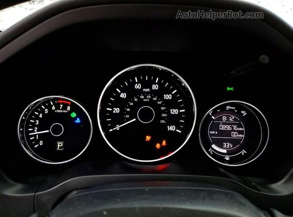 3CZRU6H32MM752762 2021 HONDA HR-V Серый Вид щитка приборов