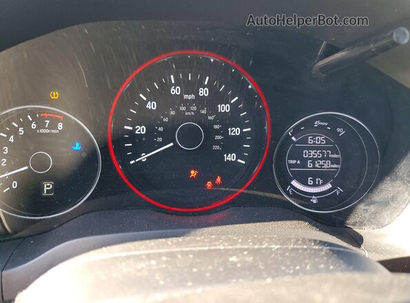 3CZRU6H3XMM719525 2021 HONDA HR-V Белый Вид щитка приборов