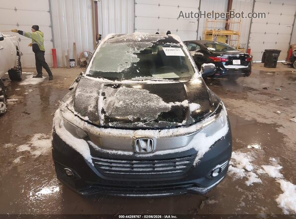 3CZRU6H58KM733955 2019 HONDA HR-V Black Widok zestawu wskaźników