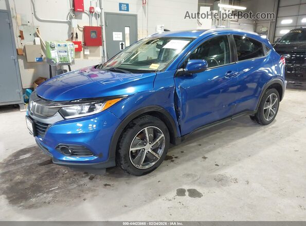 3CZRU6H5XMM749660 2021 HONDA HR-V Синий Передняя левая четверть