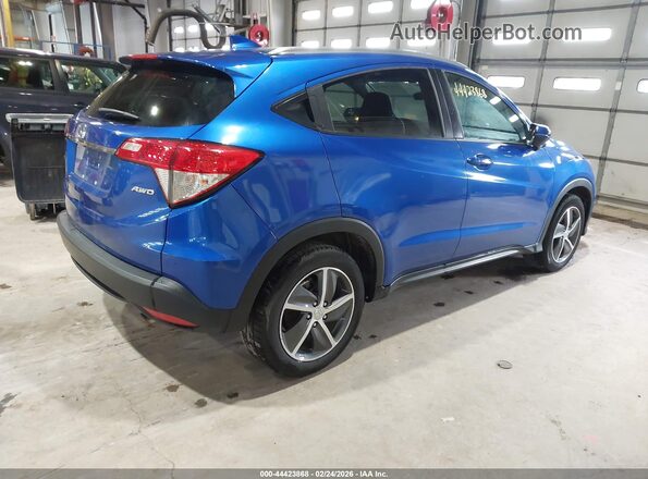 3CZRU6H5XMM749660 2021 HONDA HR-V Синий Задняя правая четверть