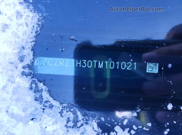 3CZRZ1H30TM101021 2026 HONDA HR-V Черный Вид наклейки с VIN-кодом