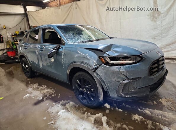 3CZRZ2H5XRM740328 2024 HONDA HR-V Синий Передняя правая четверть
