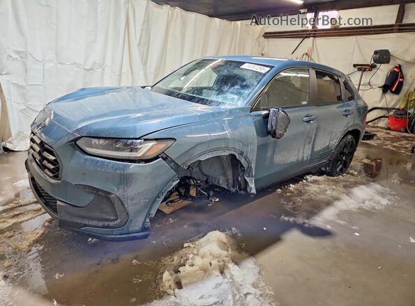 3CZRZ2H5XRM740328 2024 HONDA HR-V Синий Передняя левая четверть