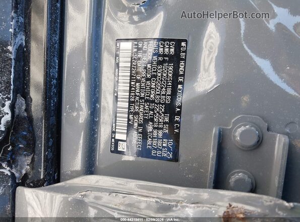 3CZRZ2H71TM741828 2026 HONDA HR-V Gray Vista del compartimento del motor