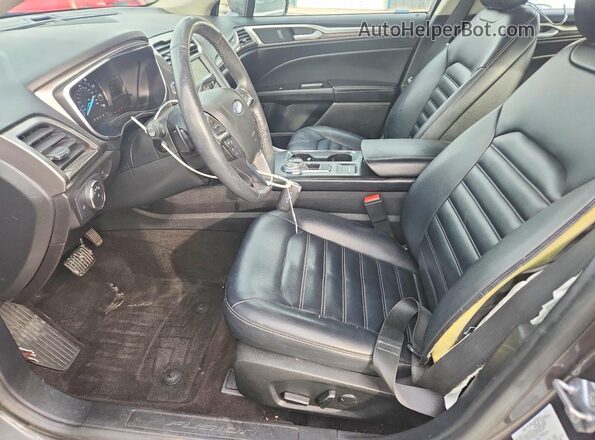 3FA6P0CD0KR114402 2019 FORD FUSION Серый Вид салона спереди