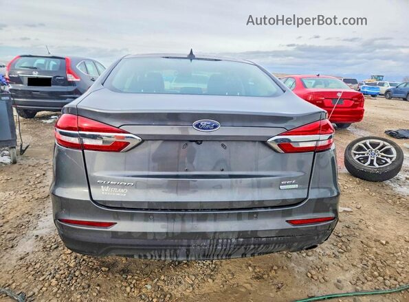 3FA6P0CD0KR114402 2019 FORD FUSION Серый Вид сзади