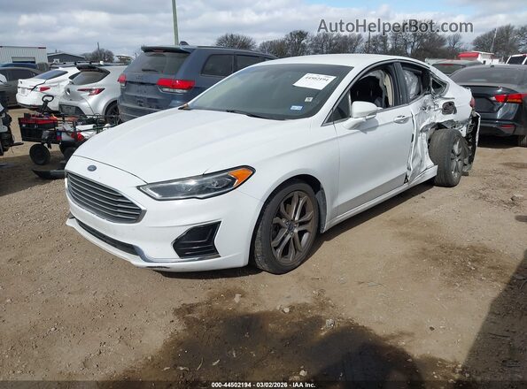 3FA6P0CD6KR140504 2019 FORD FUSION White Передня ліва чверть