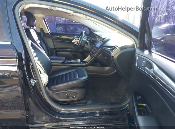 3FA6P0CD7KR144688 2019 FORD FUSION Black Вид салону спереду
