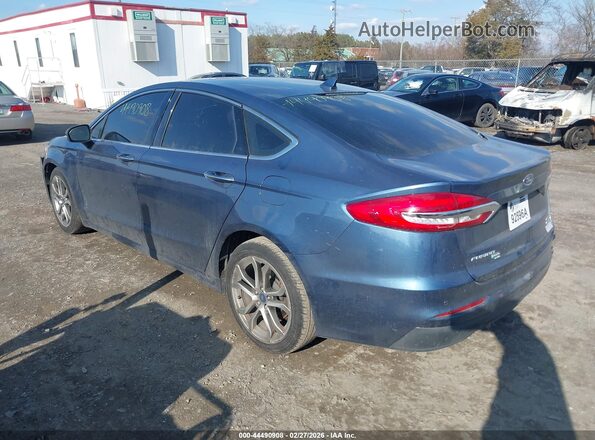 3FA6P0CD9KR252763 2019 FORD FUSION Синий Задняя левая четверть