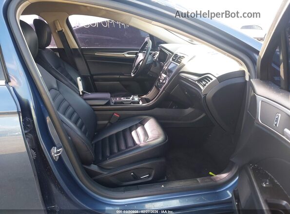 3FA6P0CD9KR252763 2019 FORD FUSION Синий Вид салона спереди
