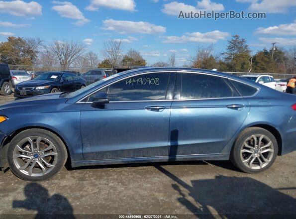 3FA6P0CD9KR252763 2019 FORD FUSION Синий Панорамный вид салона 360°