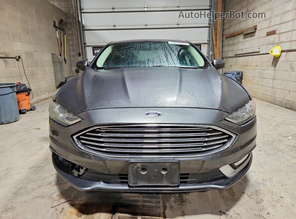 3FA6P0G79JR285393 2018 FORD FUSION Черный Вид спереди