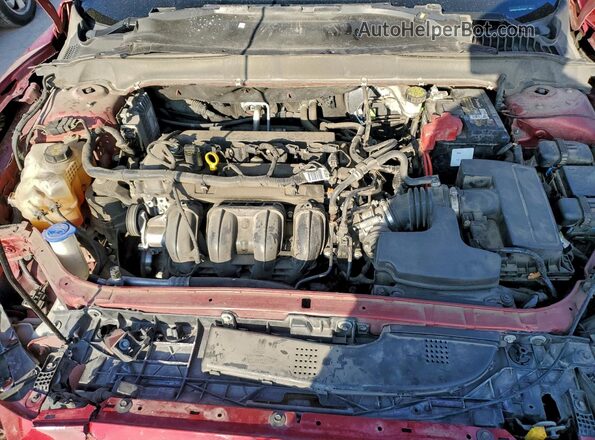 3FA6P0H71JR272541 2018 FORD FUSION Красный Вид задней части салона