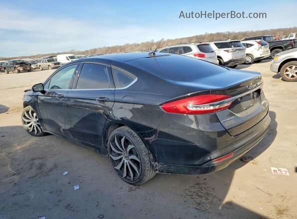 3FA6P0H72JR225535 2018 FORD FUSION Черный Задняя левая четверть