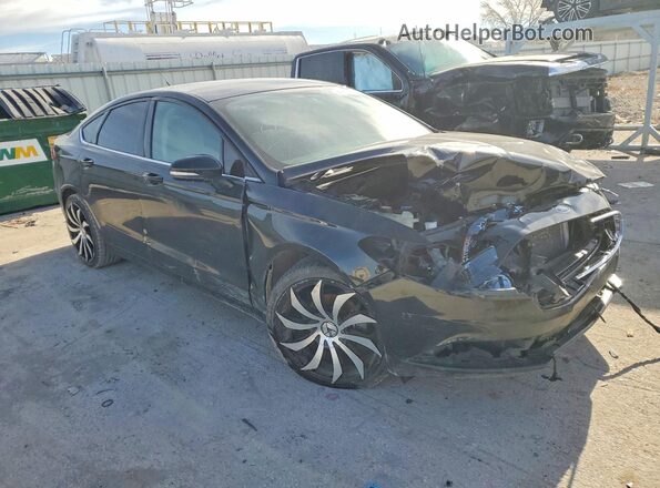 3FA6P0H72JR225535 2018 FORD FUSION Черный Передняя правая четверть