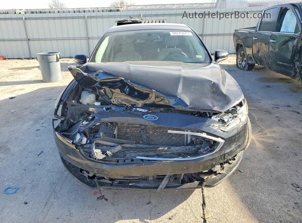 3FA6P0H72JR225535 2018 FORD FUSION Черный Вид спереди