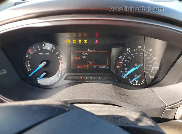 3FA6P0H72JR225535 2018 FORD FUSION Черный Вид щитка приборов