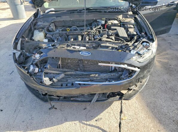 3FA6P0H72JR225535 2018 FORD FUSION Черный Вид задней части салона