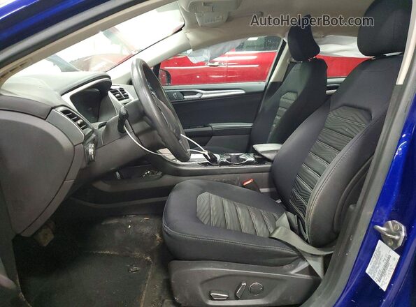 3FA6P0H73GR339049 2016 FORD FUSION Синий Вид салона спереди