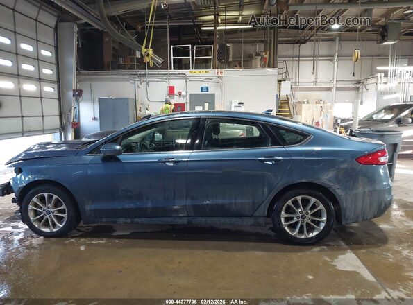 3FA6P0H74KR121985 2019 FORD FUSION Синий Панорамный вид салона 360°