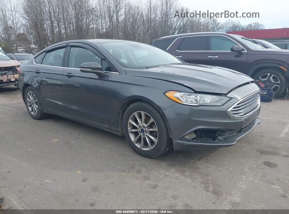 3FA6P0H76HR375089 2017 FORD FUSION Серый Передняя правая четверть