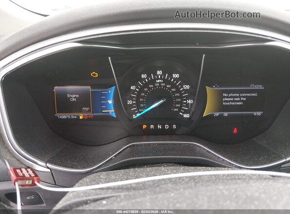 3FA6P0HD0GR267166 2016 FORD FUSION Red Вид задніх сидінь