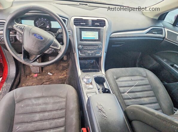 3FA6P0HD0JR238418 2018 FORD FUSION Красный Вид панели приборов