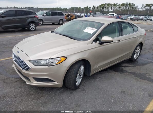 3FA6P0HD1JR255339 2018 FORD FUSION Золотой Передняя левая четверть