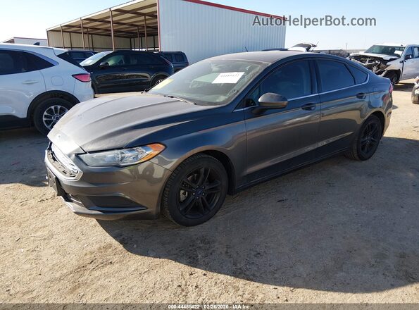 3FA6P0HD9JR136308 2018 FORD FUSION Серый Передняя левая четверть