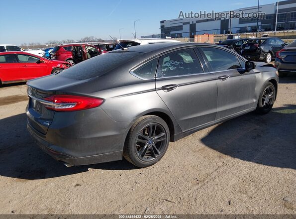 3FA6P0HD9JR136308 2018 FORD FUSION Серый Задняя правая четверть