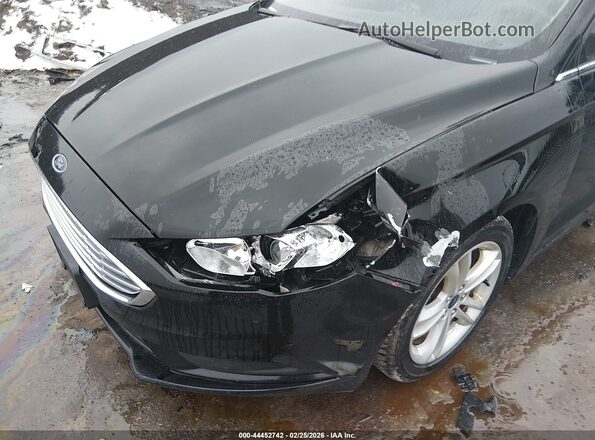 3FA6P0LU0JR187025 2018 FORD FUSION HYBRID Черный Вид спереди